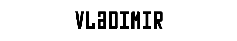 Vladimir font preview