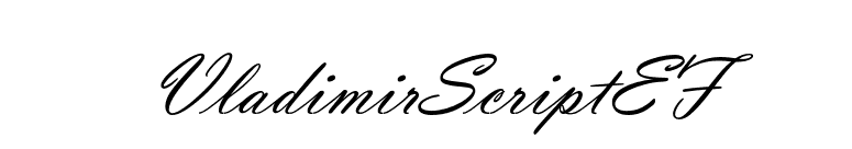 VladimirScriptEF font preview