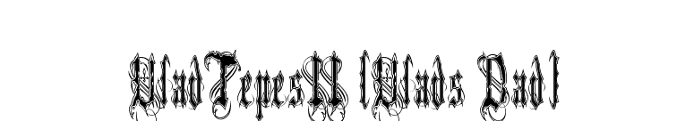 VladTepesII (Vlads Dad) font preview