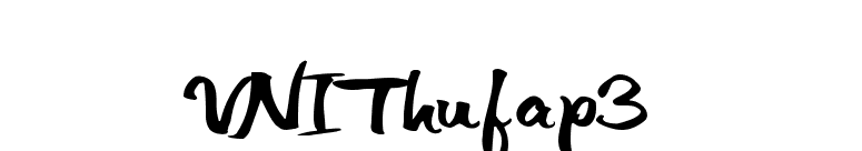 VNIThufap3 font preview