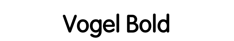 Vogel Bold font preview