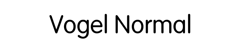 Vogel Normal font preview