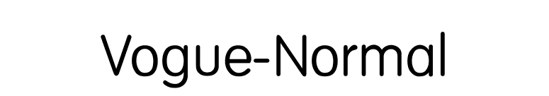 Vogue-Normal font preview