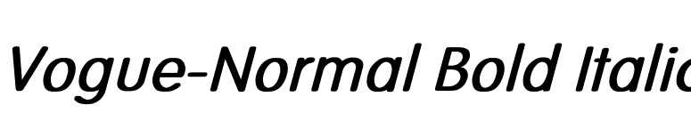 Vogue-Normal Bold Italic font preview