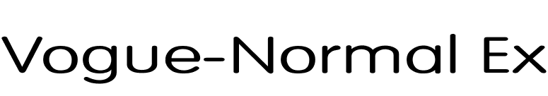 Vogue-Normal Ex font preview