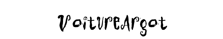 VoitureArgot font preview