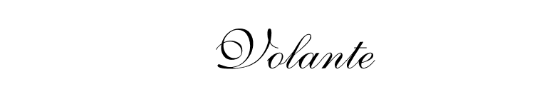 Volante font preview