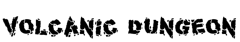 Volcanic Dungeon
 font preview