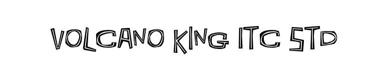 Volcano King ITC Std font preview