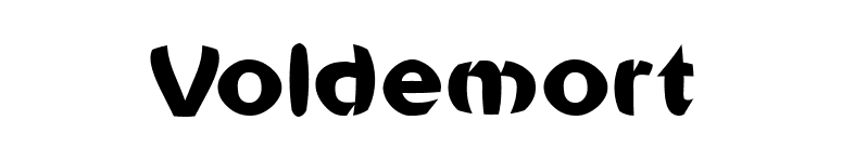 Voldemort font preview