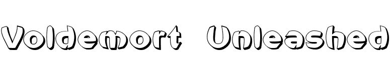 Voldemort Unleashed font preview