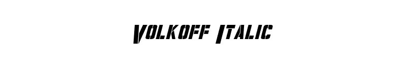 Volkoff Italic font preview