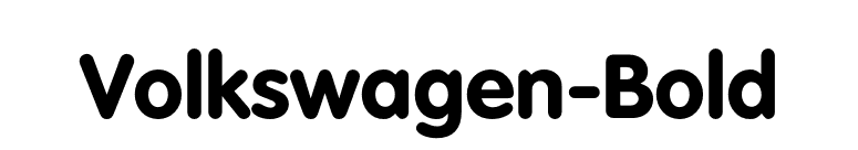 Volkswagen-Bold font preview