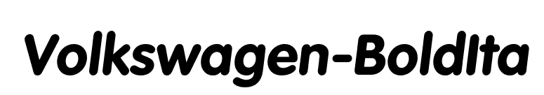 Volkswagen-BoldIta font preview