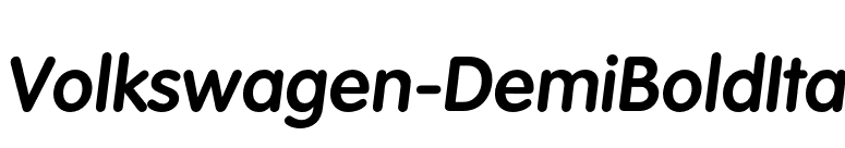 Volkswagen-DemiBoldIta font preview