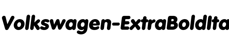 Volkswagen-ExtraBoldIta font preview