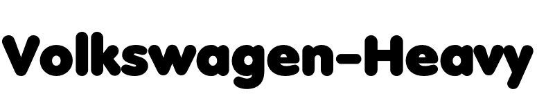 Volkswagen-Heavy font preview