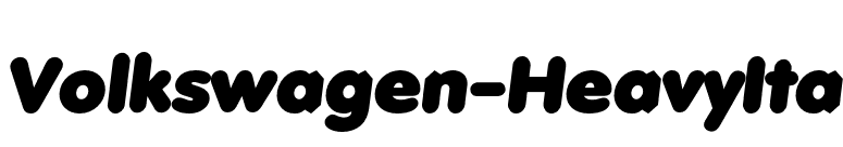 Volkswagen-HeavyIta font preview