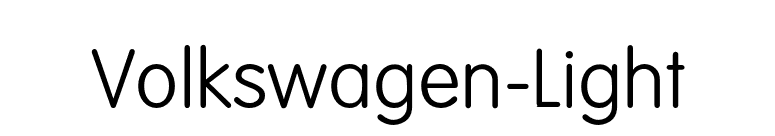 Volkswagen-Light font preview