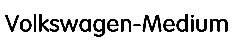 Volkswagen-Medium font preview