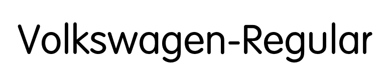 Volkswagen-Regular font preview