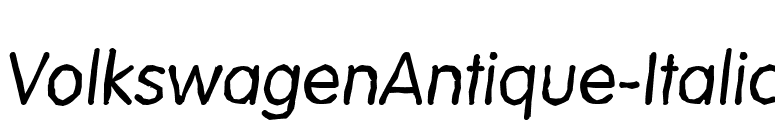 VolkswagenAntique-Italic font preview