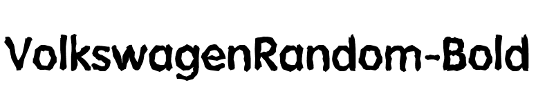 VolkswagenRandom-Bold font preview