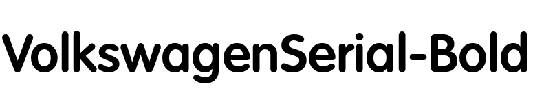 VolkswagenSerial-Bold font preview
