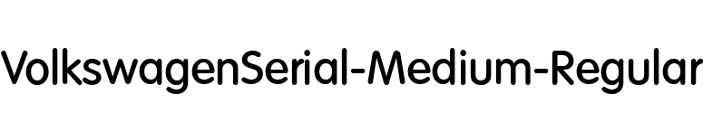 VolkswagenSerial-Medium-Regular font preview