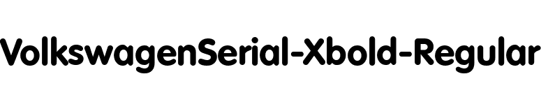 VolkswagenSerial-Xbold-Regular font preview