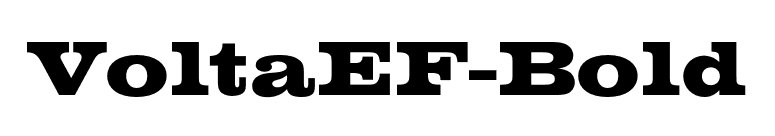 VoltaEF-Bold font preview