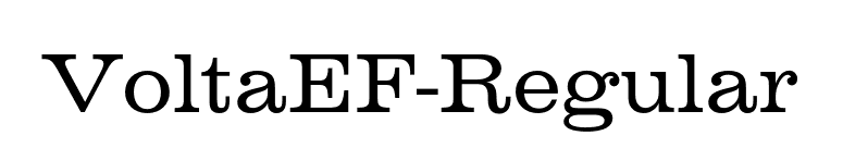 VoltaEF-Regular font preview