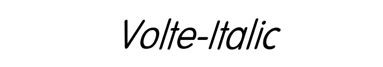 Volte-Italic font preview