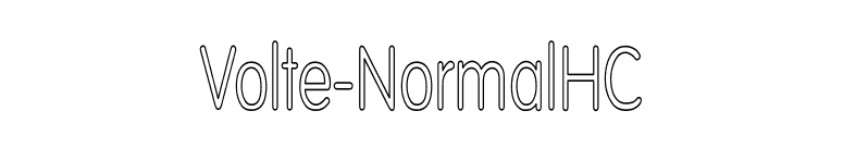 Volte-NormalHC font preview