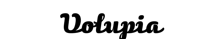 Volupia font preview