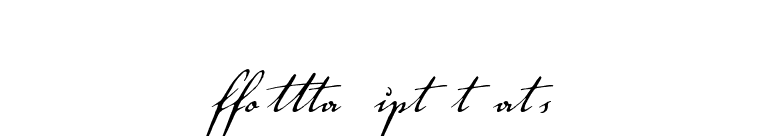 Voluta Script Alternates font preview