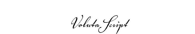 VolutaScript font preview
