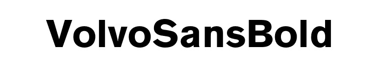 VolvoSansBold font preview