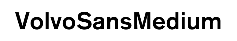 VolvoSansMedium font preview