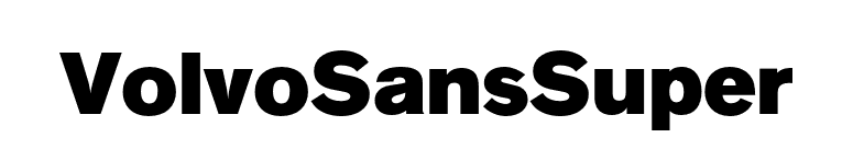 VolvoSansSuper font preview