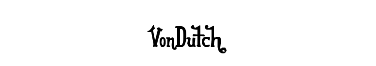 VonDutch font preview
