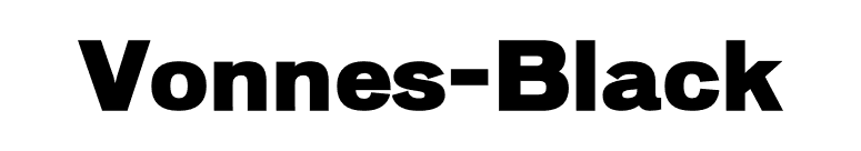 Vonnes-Black font preview