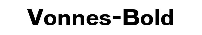 Vonnes-Bold font preview