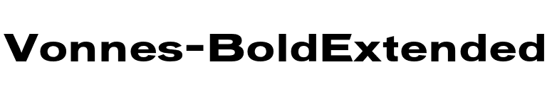 Vonnes-BoldExtended font preview