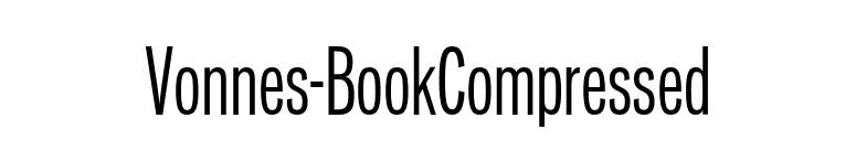 Vonnes-BookCompressed font preview