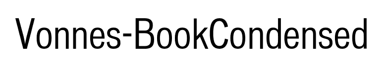 Vonnes-BookCondensed font preview