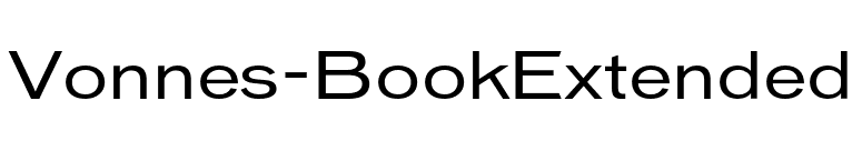 Vonnes-BookExtended font preview