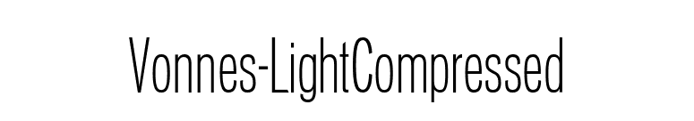 Vonnes-LightCompressed font preview