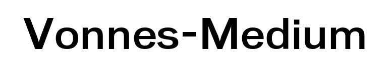 Vonnes-Medium font preview