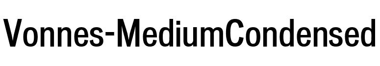 Vonnes-MediumCondensed font preview